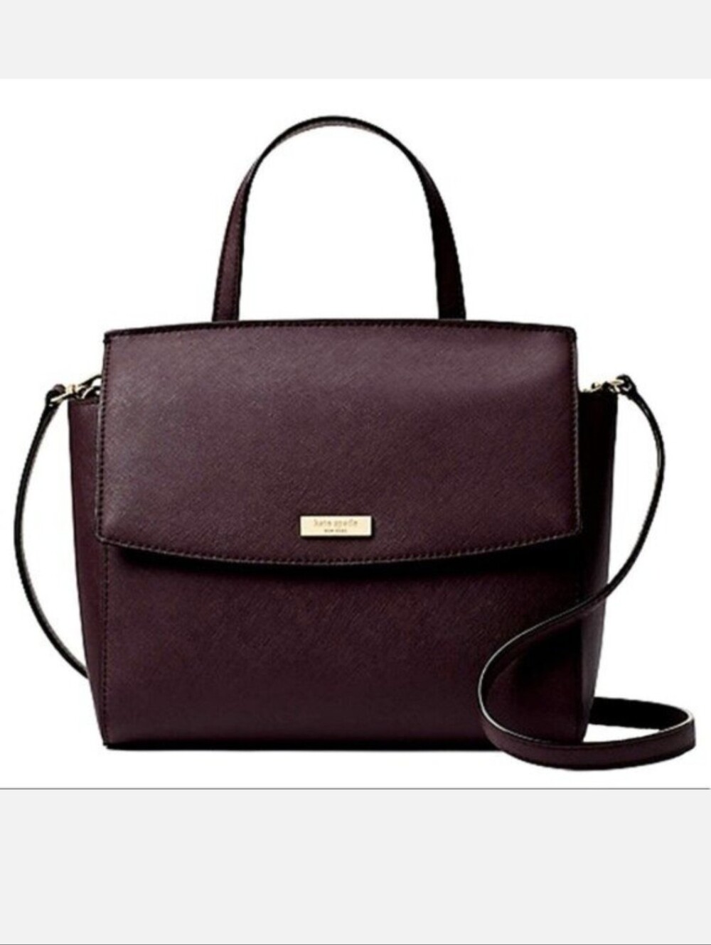 Kate Spade New York Laurel Way Alisanne Satchel Mahogany Cow Leather With Wallet